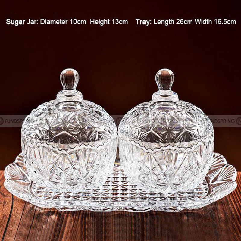 Glass Elegance Candy Jar Trio: Set of 3 Creative Storage Boxes with Lids Glass Elegance Candy Jar Trio: Set of 3 Creative Storage Boxes with Lids