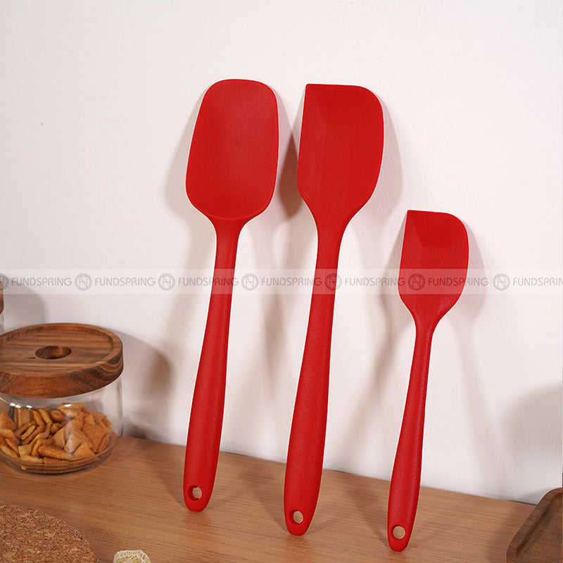 Silicone Baking Mastery: Set of 3 Cake Cream Spatulas for Precision Mixing Silicone Baking Mastery: Set of 3 Cake Cream Spatulas for Precision Mixing