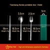 304 Stainless Steel Portable Cutlery Set 3 Pcs Fork Spoon Chopsticks 304 Stainless Steel Portable Cutlery Set 3 Pcs Fork Spoon Chopsticks