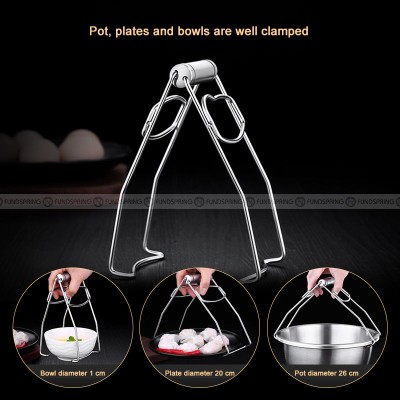 304 Stainless Steel Anti-scalding Tongs Bowl And Plate Clamp 304 Stainless Steel Anti-scalding Tongs Bowl And Plate Clamp