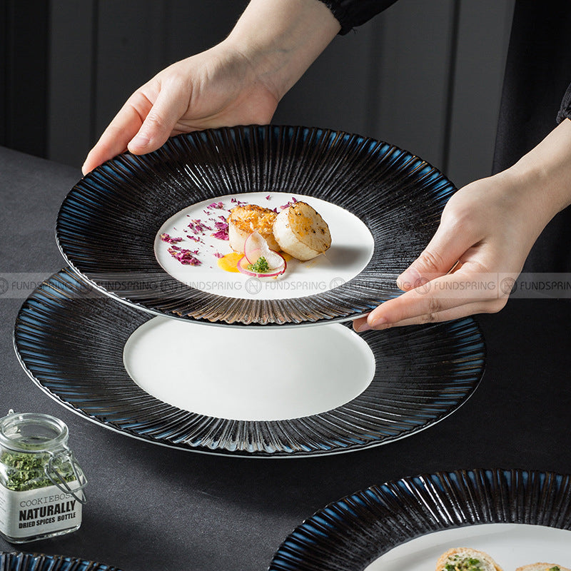 Carll Solar Series Designer Dinnerware Ceramic Navy Stylish Dish Carll Solar Series Designer Dinnerware Ceramic Navy Stylish Dish