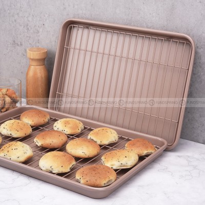 Baking Tools Rectangular Baking Pan with Grill Thick Carbon Steel Pan Baking Tools Rectangular Baking Pan with Grill Thick Carbon Steel Pan