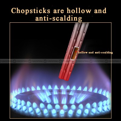 304 Stainless Steel Chopsticks Mildew-proof Chopsticks 6 Pairs 304 Stainless Steel Chopsticks Mildew-proof Chopsticks 6 Pairs