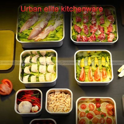 304 Stainless Steel Fresh-keeping Box Sealed Food Storage Box With Lid 304 Stainless Steel Fresh-keeping Box Sealed Food Storage Box With Lid