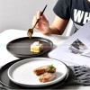 Nordic Elegance Matte Finish Ceramic Dinner Plate Duo (8" and 10")