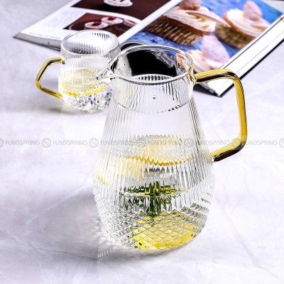Thermal Elegance: Heat-Resistant Glass Mugs Set with Pitcher and Cups Thermal Elegance: Heat-Resistant Glass Mugs Set with Pitcher and Cups
