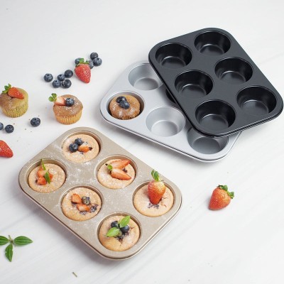GlideBake Non-Stick Coating Baking Pan: Cupcake, Muffin, and Egg Tart Mold GlideBake Non-Stick Coating Baking Pan: Cupcake, Muffin, and Egg Tart Mold