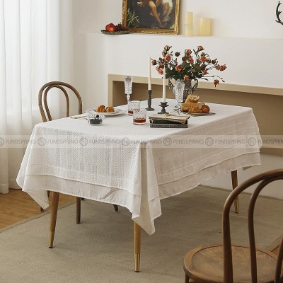 Egsuisheim Tablecloth Table Fabric Lace White Covering Clothes