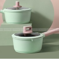 Kitchen Wok Antibacterial Non-stick Milk Pan Domestic Frying Pan Kitchen Wok Antibacterial Non-stick Milk Pan Domestic Frying Pan