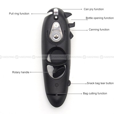 Multifunctional Stainless Steel 6-in-1 Can and Bottle Opener Multifunctional Stainless Steel 6-in-1 Can and Bottle Opener
