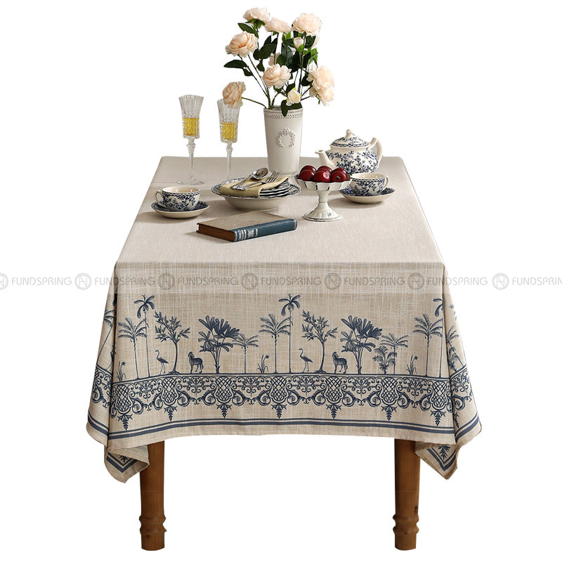 Kasha Tablecloth Luxury Table Cloth Simple Spun Line Table Cover Khaki Kasha Tablecloth Luxury Table Cloth Simple Spun Line Table Cover Khaki