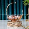 Nordic Elegance: Glass Fruit Bowl, Snack, and Dried Fruit Plate Decor