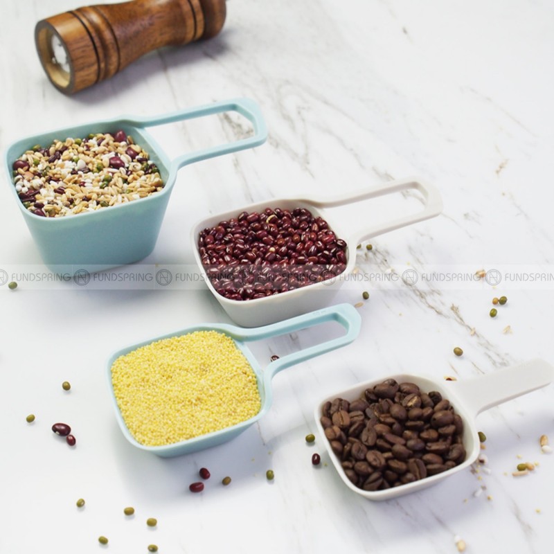 Food Grade Plastic Measuring Spoons 4-Piece Coffee Spoon with Scale Food Grade Plastic Measuring Spoons 4-Piece Coffee Spoon with Scale