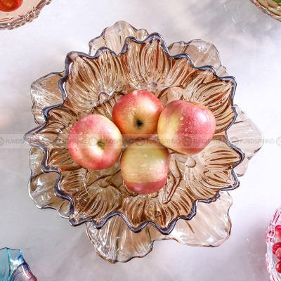 Crystal Clear Elegance: Minimalist Glass Fruit Pot and Bowl Set Crystal Clear Elegance: Minimalist Glass Fruit Pot and Bowl Set