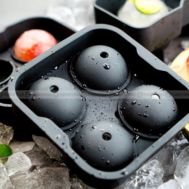 Silicone Ice Lattice: Large Spherical Ice Hockey Mold Silicone Ice Lattice: Large Spherical Ice Hockey Mold