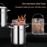Fryer Kitchen Appliance Multifunctional 304 Stainless Steel Fryer Fryer Kitchen Appliance Multifunctional 304 Stainless Steel Fryer