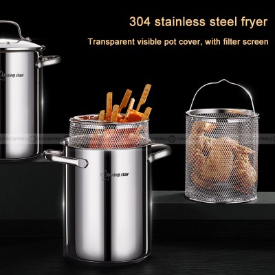 Fryer Kitchen Appliance Multifunctional 304 Stainless Steel Fryer Fryer Kitchen Appliance Multifunctional 304 Stainless Steel Fryer