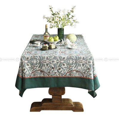 Jungle White Tiger Tablecloth Pastoral Cotton And Linen Table Cloth Jungle White Tiger Tablecloth Pastoral Cotton And Linen Table Cloth