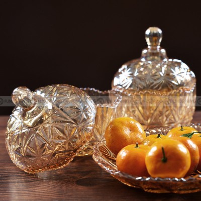 Glass Elegance Candy Jar Trio: Set of 3 Creative Storage Boxes with Lids Glass Elegance Candy Jar Trio: Set of 3 Creative Storage Boxes with Lids