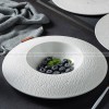 Mocaa Stone Series White Tableware Ceramic Dinnerware Shallow Plate