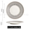 Nordic White-grey-gold Dinner Plate Weiss Series Ceramic Electroplating Shallow Plate Nordic White-grey-gold Dinner Plate Weiss Series Ceramic Electroplating Shallow Plate