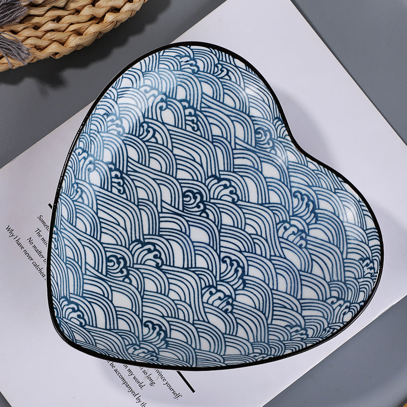 Japanese Elegance Ceramic Dinner Plates - Set of Underglaze Serve Plates Japanese Elegance Ceramic Dinner Plates - Set of Underglaze Serve Plates