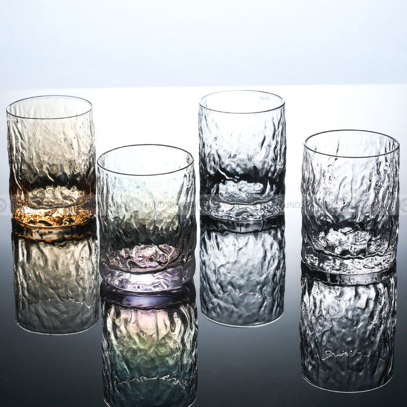 Clear Spirits Elegance: Glass Set for Whiskey, Beer, Juice, and More