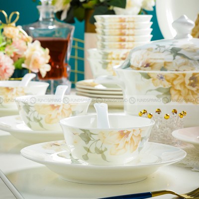 Romantic Trip Hand-made Tableware Set Ceramic Dinnerware Set 48 Pcs Romantic Trip Hand-made Tableware Set Ceramic Dinnerware Set 48 Pcs