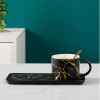 Contemporary Minimalist Marbled Coffee Cup for Stylish Afternoon Tea Snacking