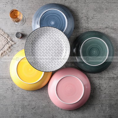 Nordic Minimalist Dinnerware Ceramic Basin Large Deep Soup Bowl 11.5'' Nordic Minimalist Dinnerware Ceramic Basin Large Deep Soup Bowl 11.5''