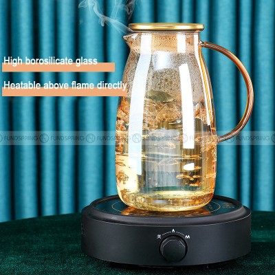 Glass Elegance: Heat-resistant Mug and Kettle Set in Sophisticated Brown Glass Elegance: Heat-resistant Mug and Kettle Set in Sophisticated Brown