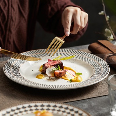 Weiss Series Straw Hat Dish Restaurant Dinnerware Shallow Plate Weiss Series Straw Hat Dish Restaurant Dinnerware Shallow Plate