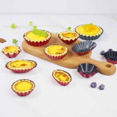 Flower Shaped Pie Plate Cake Egg Tart Mold Non-stick Baking Tray 4 Pcs Flower Shaped Pie Plate Cake Egg Tart Mold Non-stick Baking Tray 4 Pcs