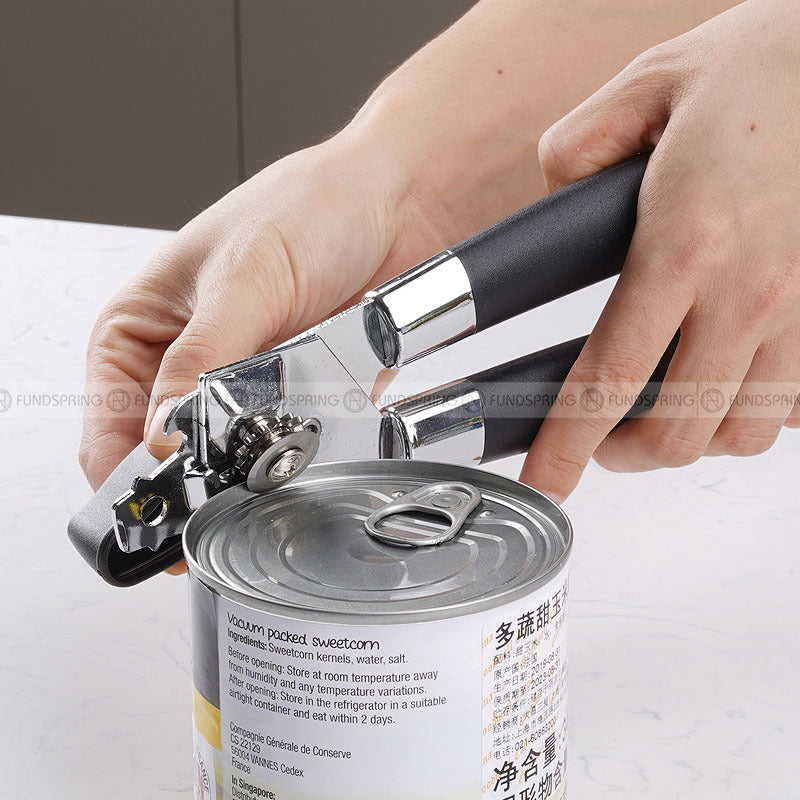 Tri-Opener: Stainless Steel Multi-Function Can Opener, Can Knife, and Bottle Opener Tri-Opener: Stainless Steel Multi-Function Can Opener, Can Knife, and Bottle Opener