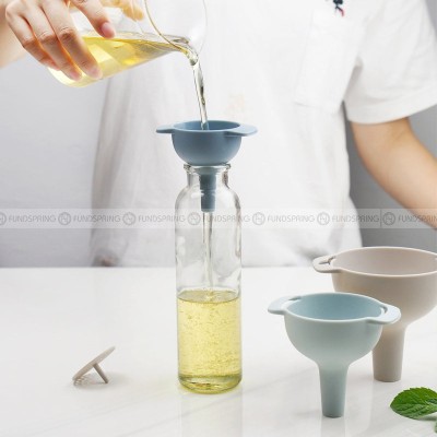 Versatile Kitchen Funnel Set: 4-Piece Oil Pouring and Filtering Kit Versatile Kitchen Funnel Set: 4-Piece Oil Pouring and Filtering Kit
