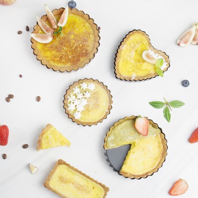 Removable Bottom Non-stick Coating Fruit Pie Baking Pan Removable Bottom Non-stick Coating Fruit Pie Baking Pan