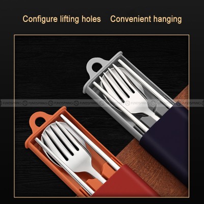 304 Stainless Steel Portable Cutlery Set 3 Pcs Fork Spoon Chopsticks 304 Stainless Steel Portable Cutlery Set 3 Pcs Fork Spoon Chopsticks