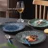 Ceramic Kiln Change Tableware Sunflower Shaped Shallow Flat Plate