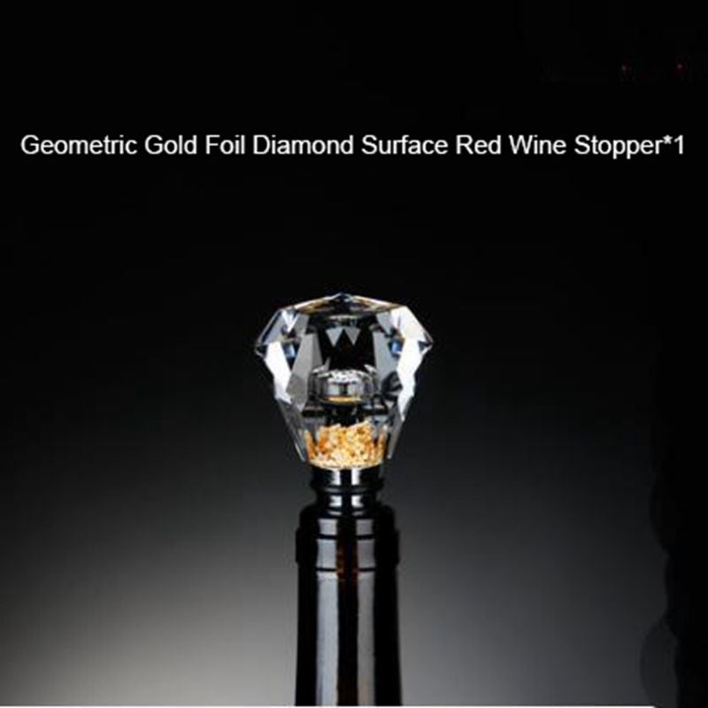 Crystal Flow Gold Foil Red Wine Stoppers Sealed Bottle Stopper Crystal Flow Gold Foil Red Wine Stoppers Sealed Bottle Stopper