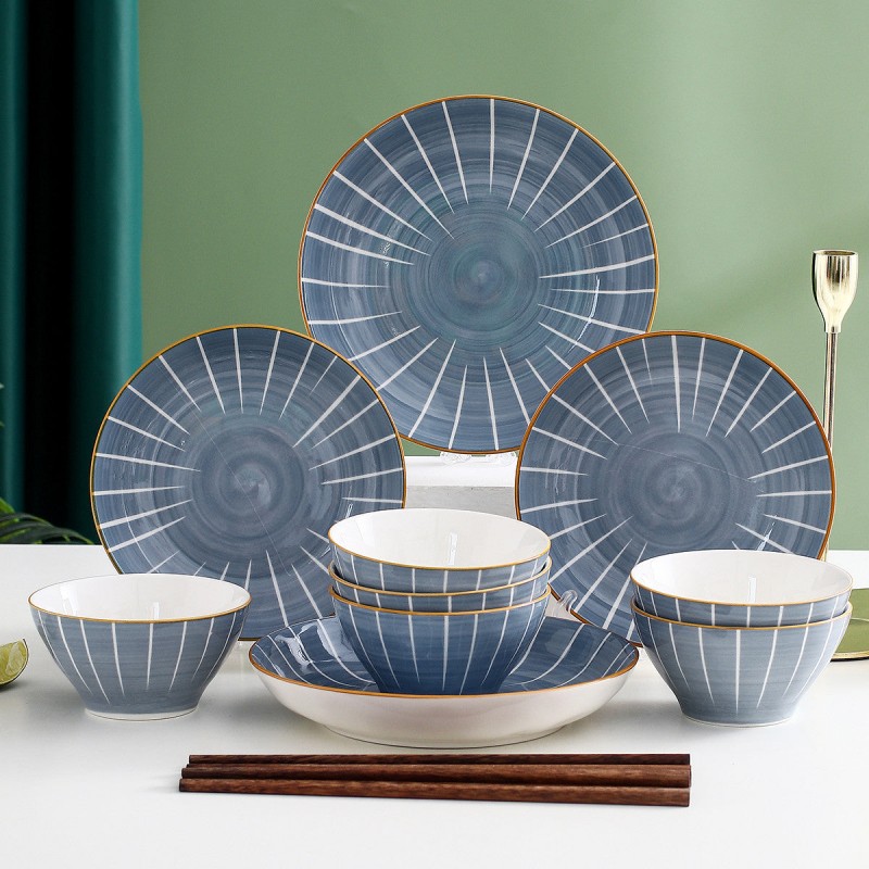 Japanese Elegance Ceramic Dinnerware Set - 16-Piece Delight Japanese Elegance Ceramic Dinnerware Set - 16-Piece Delight