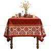 Janissa Tablecloth Velvet Cover Red New Year Decorative Table Cloth Janissa Tablecloth Velvet Cover Red New Year Decorative Table Cloth