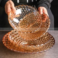 Contemporary Glass Fruit Pot: A Stylish Living Room Accent for Snacks and Candy Contemporary Glass Fruit Pot: A Stylish Living Room Accent for Snacks and Candy