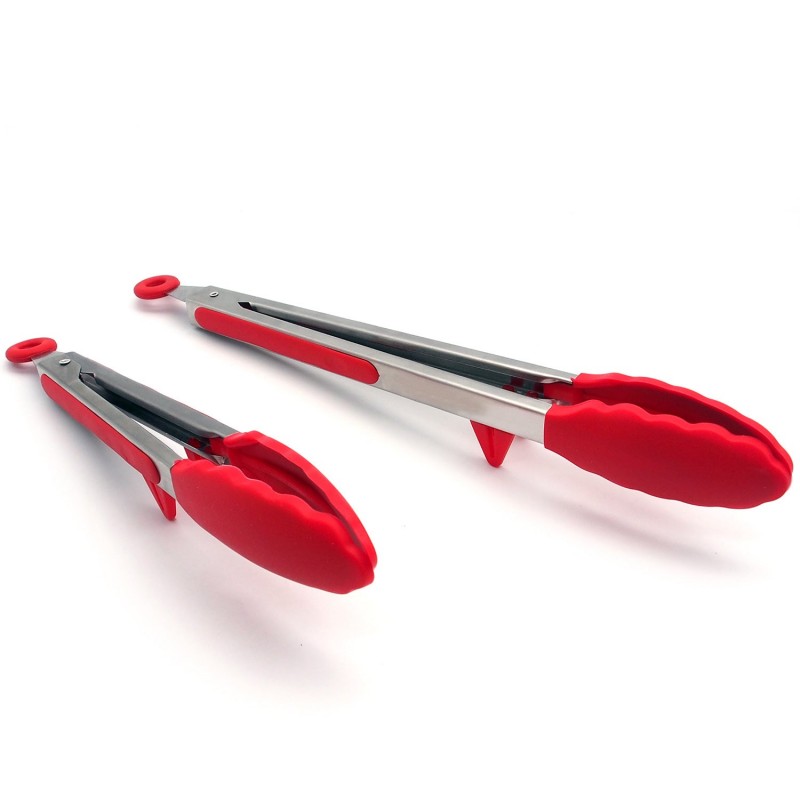 Food Clips Stainless Steel Bread Food Tongs Outdoor BBQ Tools with Pad Food Clips Stainless Steel Bread Food Tongs Outdoor BBQ Tools with Pad