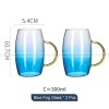 Blue Haze Elegance: Glass Pitcher & Tumbler Set with Stylish Tray Blue Haze Elegance: Glass Pitcher & Tumbler Set with Stylish Tray
