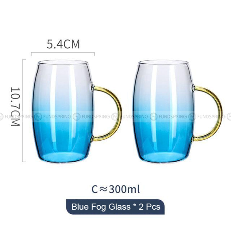 Blue Haze Elegance: Glass Pitcher & Tumbler Set with Stylish Tray Blue Haze Elegance: Glass Pitcher & Tumbler Set with Stylish Tray