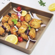 11-Inch Square Golden Baking Pan Swiss Roll Cake No-stick Pan