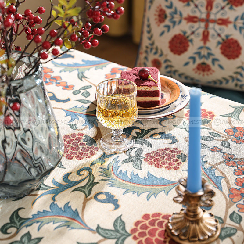 Puno Tablecloth Pastoral Vintage Cotton Linen Waterproof Table Clothes Puno Tablecloth Pastoral Vintage Cotton Linen Waterproof Table Clothes