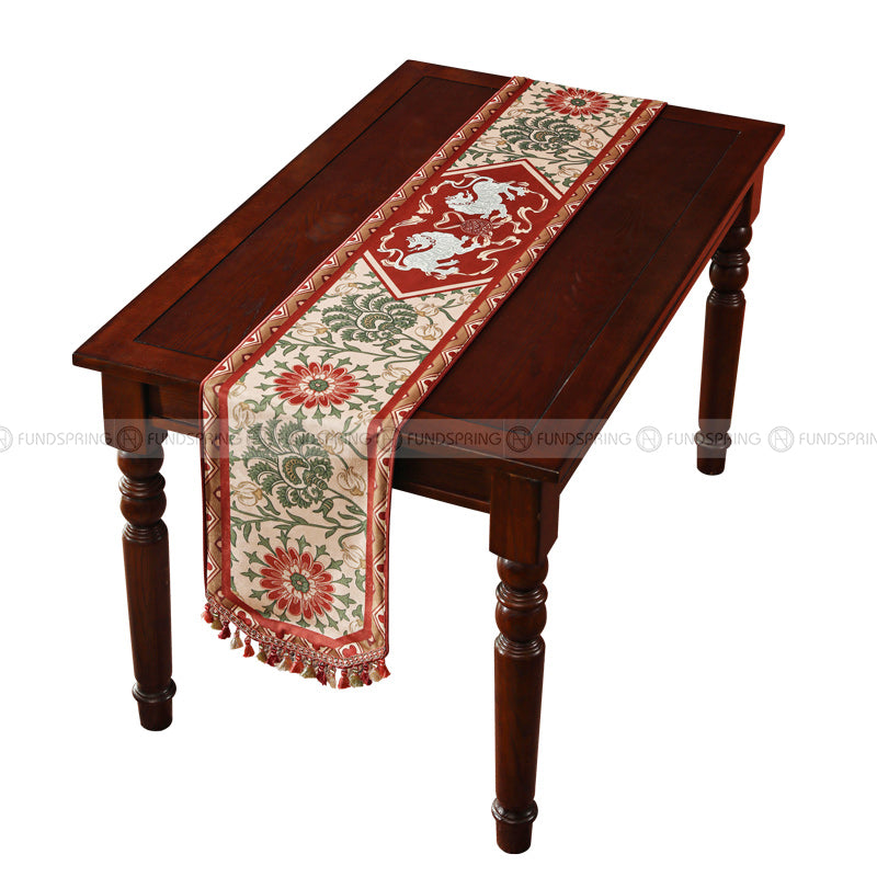 Claren Table Runner New Year Decoration Velvet Waterproof Table Cover Claren Table Runner New Year Decoration Velvet Waterproof Table Cover
