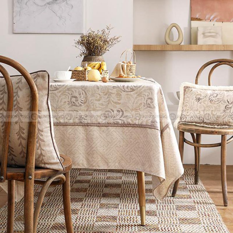 Aida Tablecloth Vintage Pastoral Style Table Cloth Waterproof Cover Aida Tablecloth Vintage Pastoral Style Table Cloth Waterproof Cover