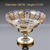 Crystal Elegance: Enamel Fruit Plate with High Foot - Table Decoration Ornaments Crystal Elegance: Enamel Fruit Plate with High Foot - Table Decoration Ornaments